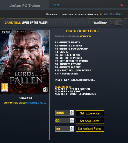 Трейнер +14 для версии 1.8.0 от LinGon