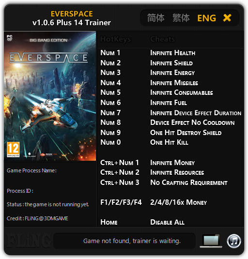 Трейнер +14 для версии 1.0.6 от FLiNG