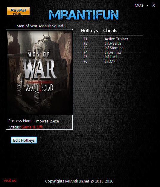 Трейнер +5 для версии 3.252.1 от MrAntiFun