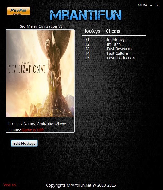 Трейнер +5 для версии 1.0 от MrAntiFun