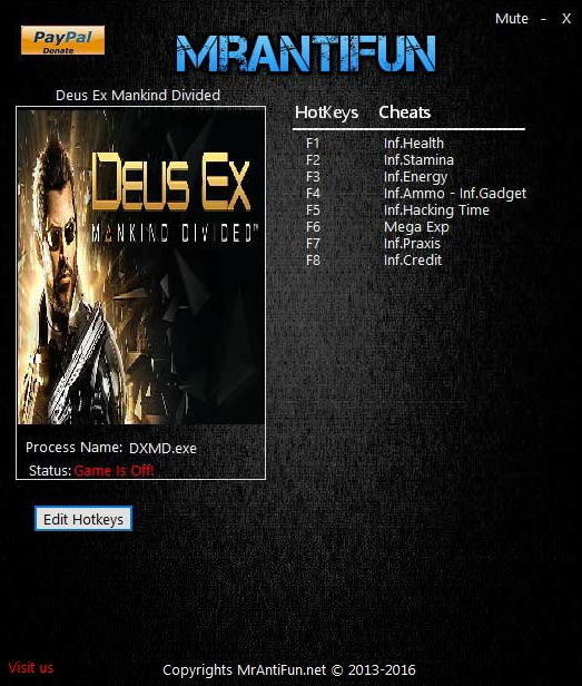 Трейнер +9 для версии 1.00: Build 524.6 от MrAntiFun