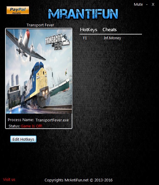 Трейнер +1 для версии Build 11807 от MrAntiFun