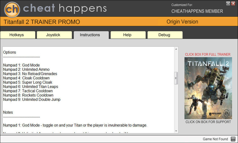 Трейнер +9 для версии 2.0.1.1 от Cheat Happens