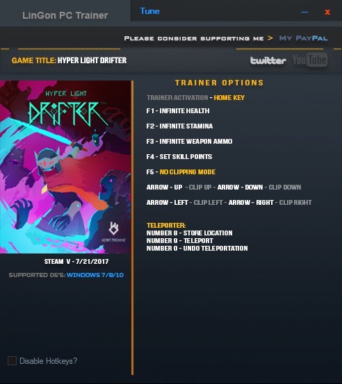 Трейнер +7 для версии 1.01: Update 11 от LinGon