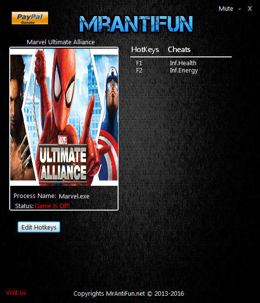 Трейнер +2 для версии 1.00 от MrAntiFun