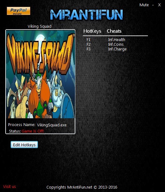 Трейнер +3 для версии 1.001 от MrAntiFun