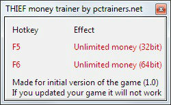 Трейнер +1 для версии 1.0 (x64) от PCtrainers