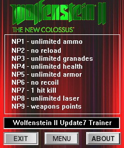 Трейнер +9 для версии с установленным Update 7 от dR.oLLe