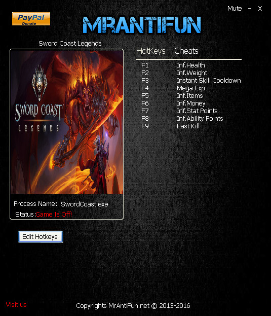 Трейнер +9 для версии от 19.05.2016 от MrAntiFun