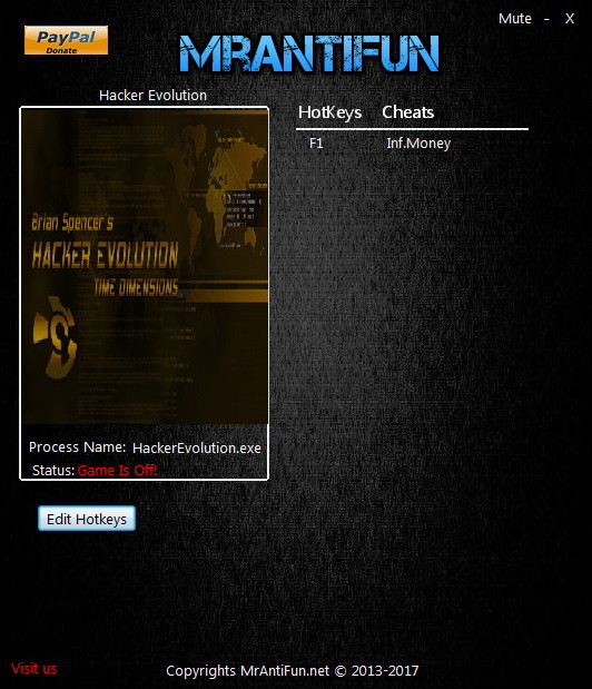Трейнер +1 для версии от 06.29.2017 от MrAntiFun