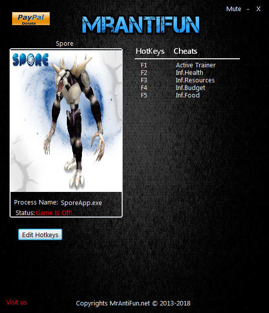 Трейнер +4 для версии 1.3.0 от MrAntiFun