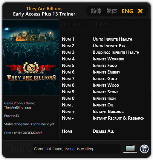 Трейнер +13 для версии Early Access от 2017.12.12 от FLiNG