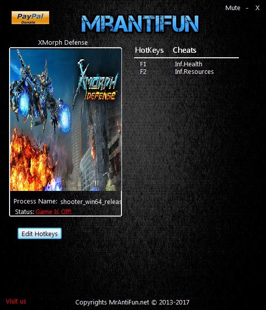 Трейнер +2 для версии 1.0 от MrAntiFun