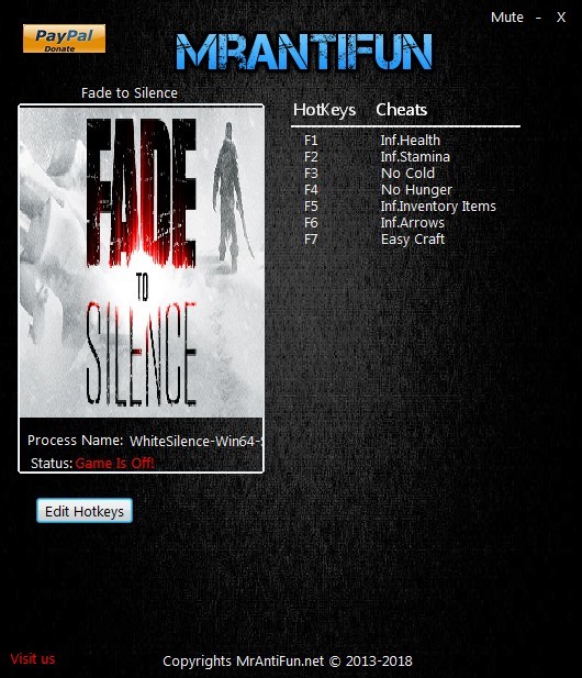 Трейнер +7 для версии 1.0.626 от MrAntiFun
