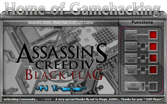 Трейнер +14 для версии 1.03 от Gamehacking Community