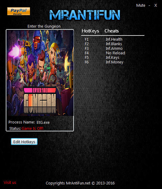 Трейнер +6 для версии от 13.05.2016 от MrAntiFun