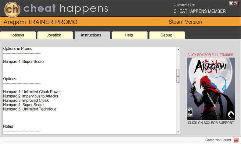 Трейнер +5 для версии 01.07 от Cheat Happens