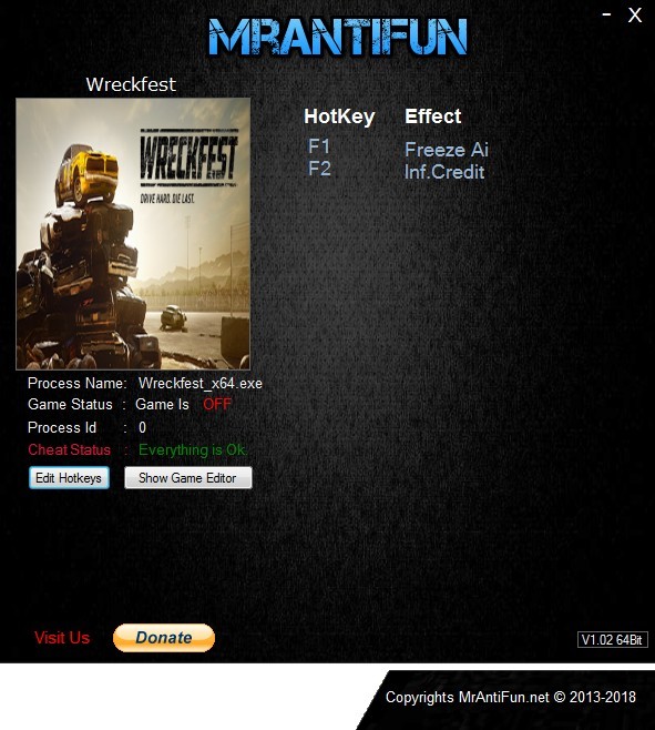 Трейнер +2 для версии 1.232261 от MrAntiFun