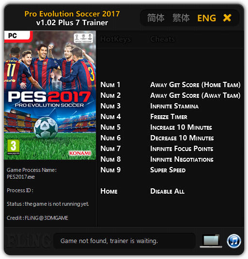 Трейнер +7 для версии 1.02 от FLiNG