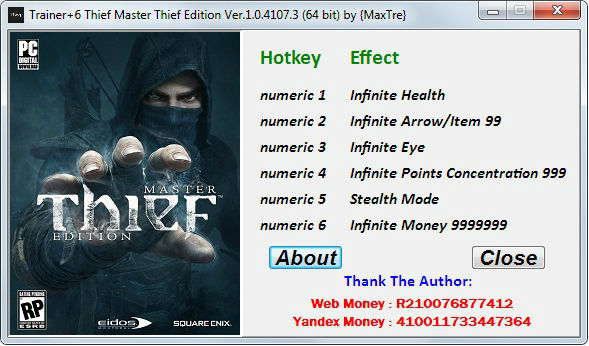 Трейнер +7 для версии 1.0.4107.3 (x64) от MaxTre