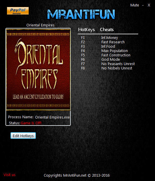 Трейнер +8 для версии от 09.12.2017 от MrAntiFun