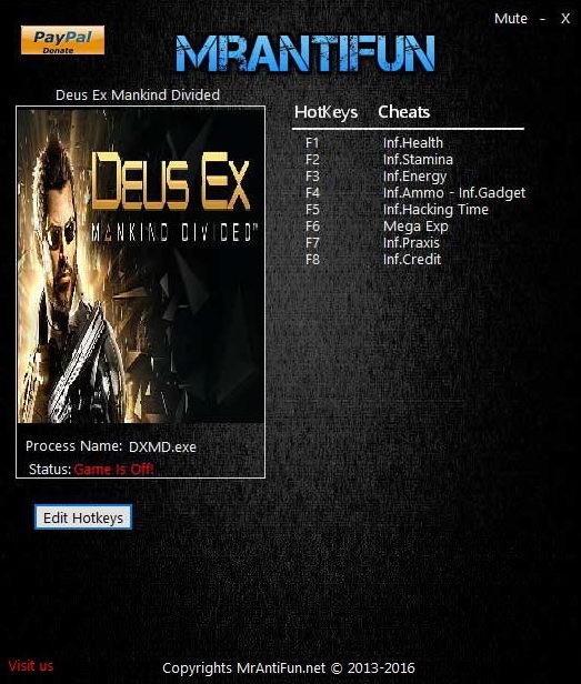 Трейнер +9 для версии 1.00: Build 524.7 от MrAntiFun