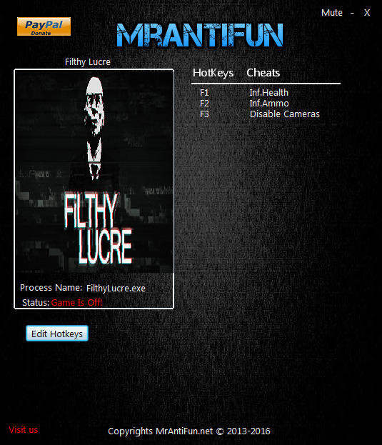 Трейнер +3 для версии 1.00 от MrAntiFun