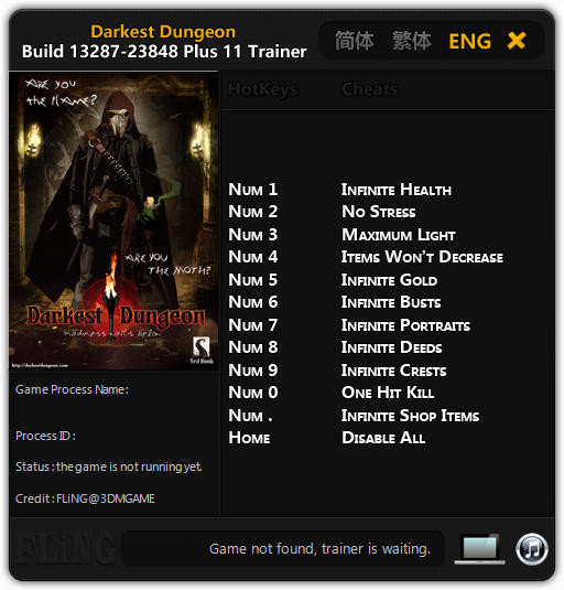 Трейнер +11 для версий Build 13287 - 23848 от FLiNG