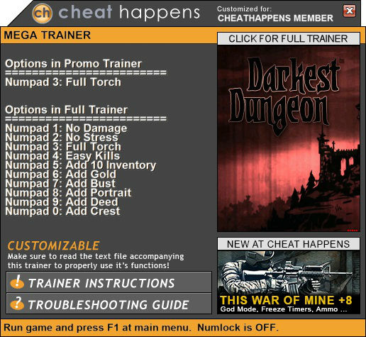 Трейнер +1 для версии Early Access от CH