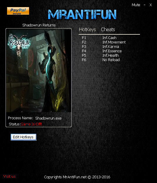 Трейнер +6 для версии 1.2.7 от MrAntiFun