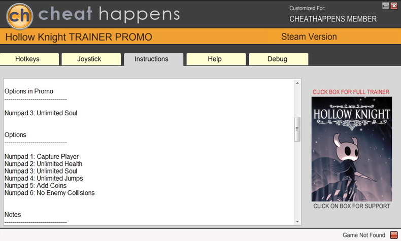 Трейнер +6 для версии 1.3.1.5 (04.20.2018) от CheatHappens.com