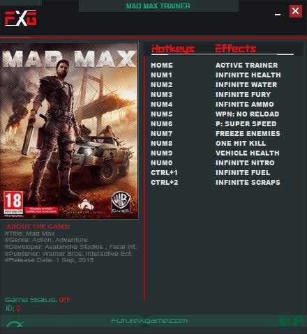 Трейнер +12 для версии u20180501 от FutureX
