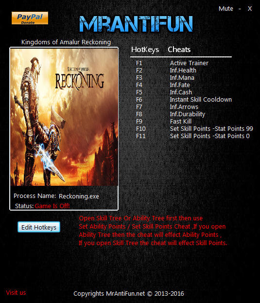 Трейнер +10 для версии 1.0.0.2 от MrAntiFun