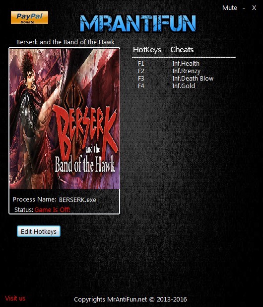 Трейнер +4 для версии 1.00 от MrAntiFun
