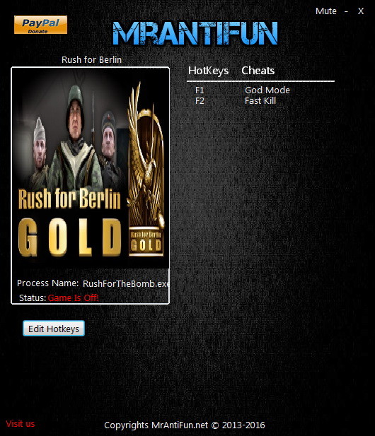 Трейнер +2 для версии 2.10 от MrAntiFun