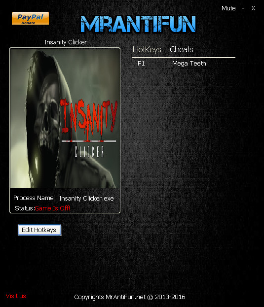 Трейнер +1 для версии 1.0 от MrAntiFun