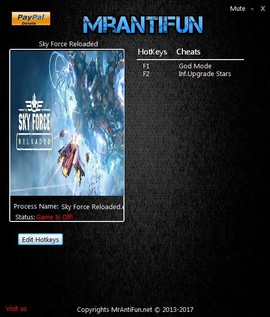 Трейнер +2 для версии от 12.10.2017 от MrAntiFun
