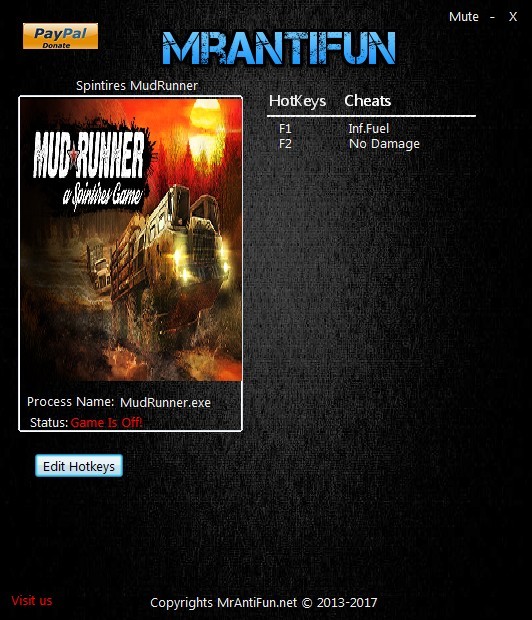 Трейнер +2 для версии от 09.11.2017 от MrAntiFun