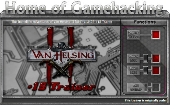 Трейнер +15 для версии 1.0.02 от HoG