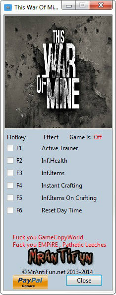 Трейнер +5 для версии 1.2.0 от MrAntiFun