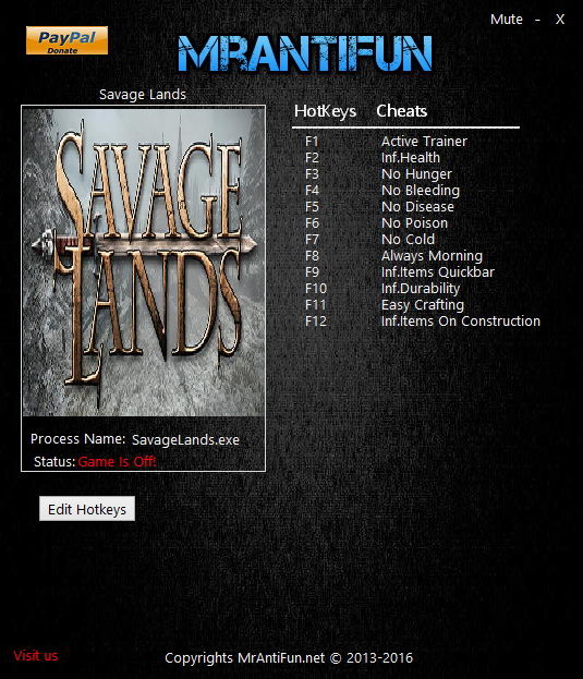 Трейнер +11 для версии 0.8.3 Build 421 от MrAntiFun