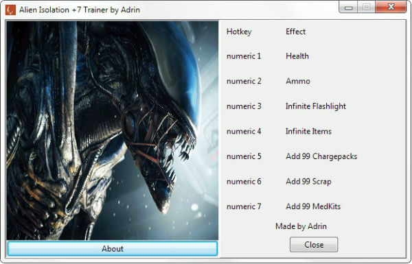 Трейнер +7 для версии 1.0 от Adrin