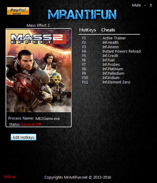 Трейнер +10 для версии Latest Origin от MrAntiFun