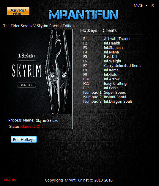 Трейнер +14 для версии 1.1.47.0.8 от MrAntiFun