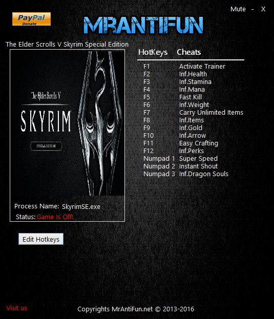 Трейнер +14 для версии 1.5.16.0.8 от MrAntiFun