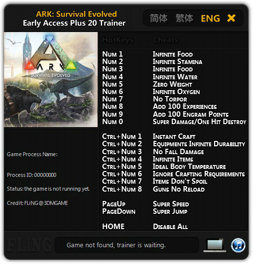 Трейнер +20 для версии Early Access от FLiNG