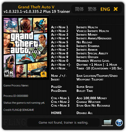 Трейнер +19 для версии b1.0.323.1 - b1.0.335.2 от FLiNG