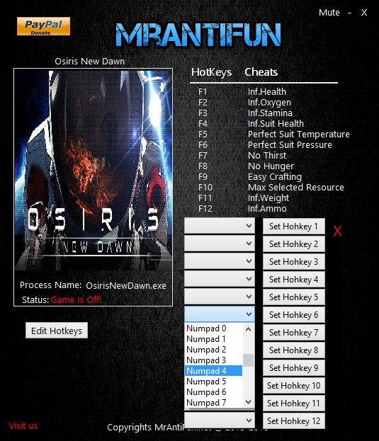 Трейнер +12 для версии 0.1.068 от MrAntiFun