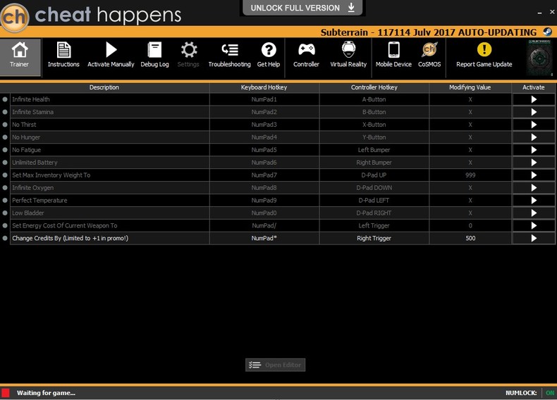 Трейнер +13 для версии 117114 JULY 2017 от CheatHappens.com