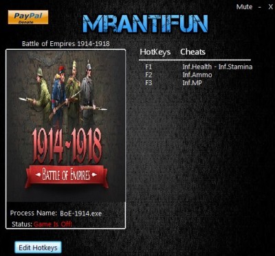Трейнер +4 к версии 1.43 от MrAntiFun